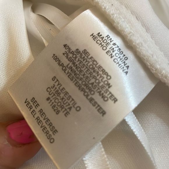 •JODI KRISTOPHER• NWT formal occasion 2/piece size 1 PINK/WHT FORLAL - Picture 9 of 12